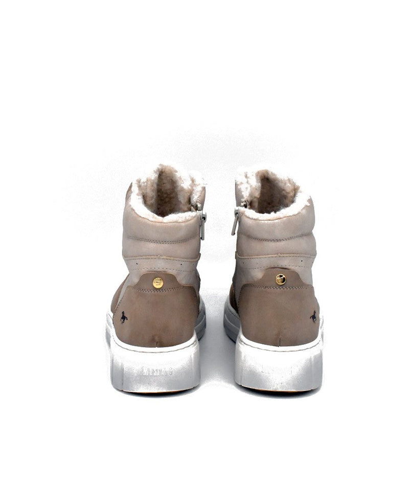 Mustang Cosy Ivory Winter Hi-Top Boots