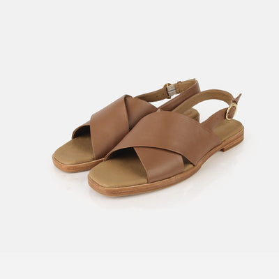 The Cross Town Sandal Praline