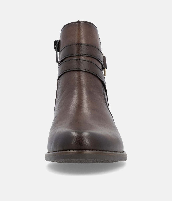 Remonte Classic Brown Leather Ankle Boots