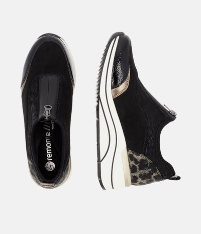 Remonte Super Stylish Front Zip Wedge Trainers