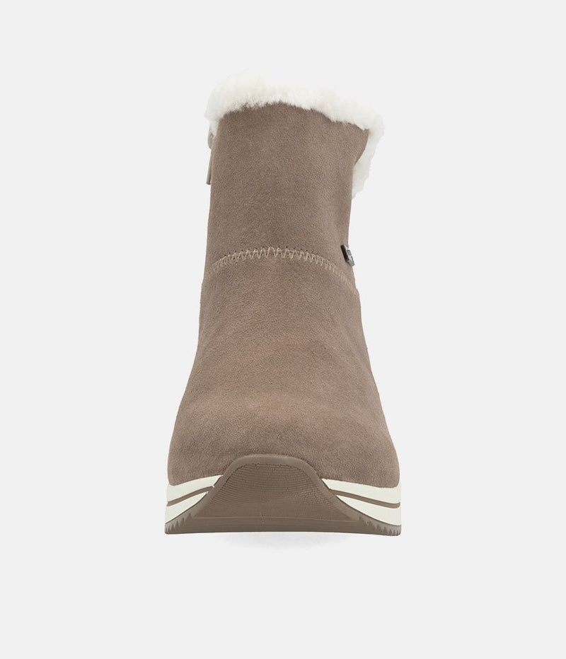 Remonte Stylish Beige Suede Cold Weather Boots