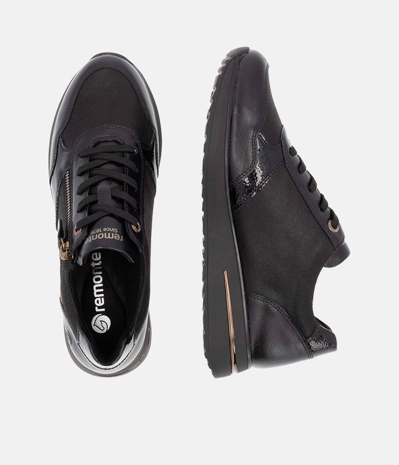 Remonte Casual Black Combi Sneaker