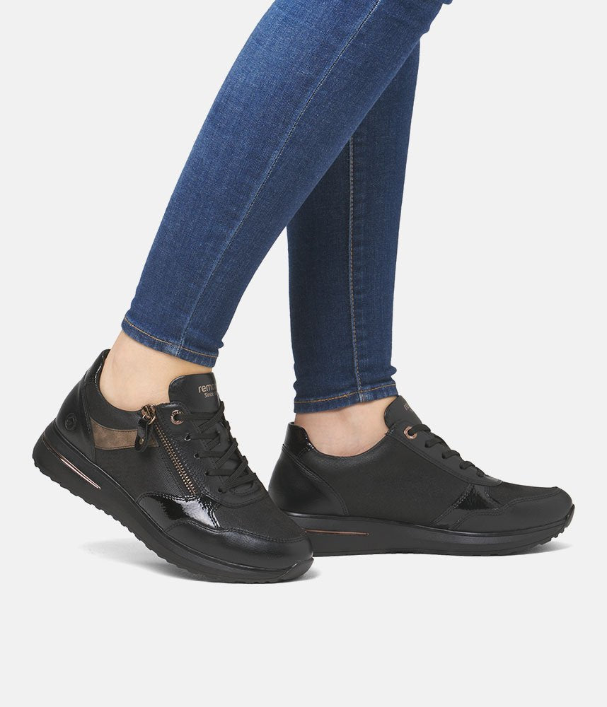 Remonte Casual Black Combi Sneaker