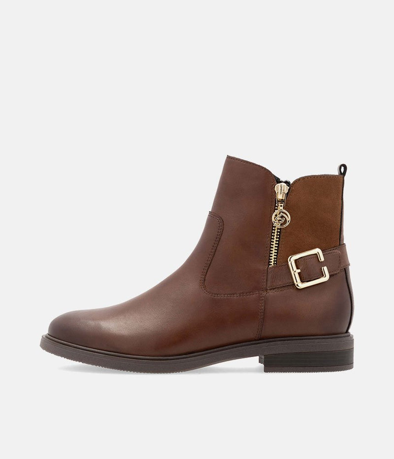 Remonte Versatile Brown Leather Ankle Boots