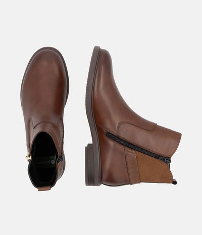 Remonte Versatile Brown Leather Ankle Boots