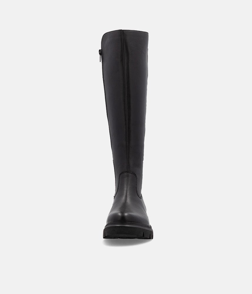 Remonte Vario Fit Long Black Leather Boots