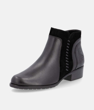 Remonte Dressy Black Ankle Boots