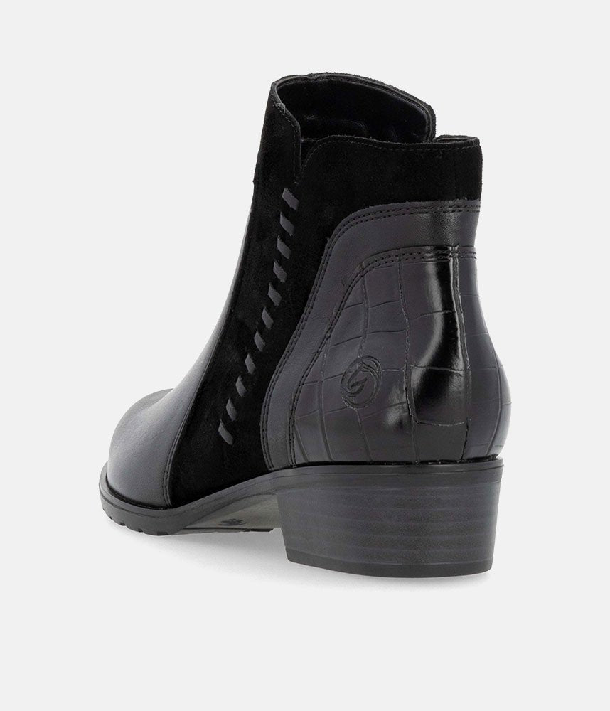 Remonte Dressy Black Ankle Boots