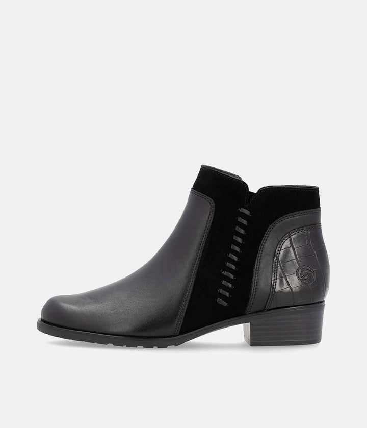 Remonte Dressy Black Ankle Boots