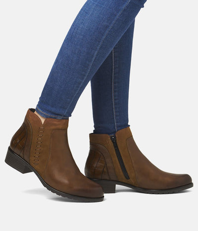 Remonte Dressy Brown Ankle Boots