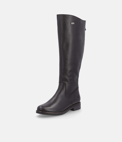 Remonte Beautiful Black Leather Long Boots