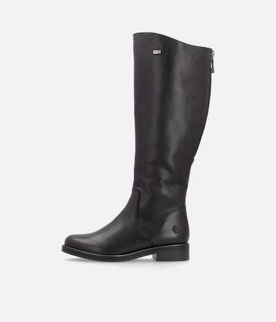 Remonte Beautiful Black Leather Long Boots