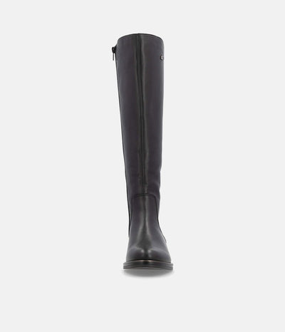 Remonte Beautiful Black Leather Long Boots