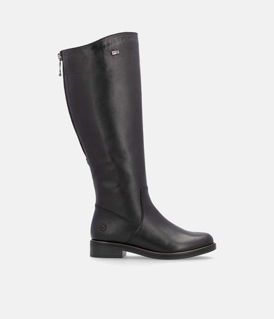 Remonte Beautiful Black Leather Long Boots