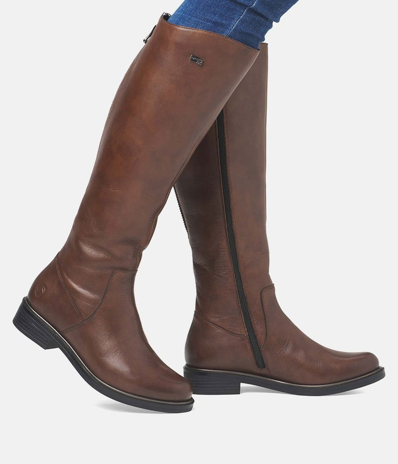 Remonte Beautiful Brown Leather Long Boots