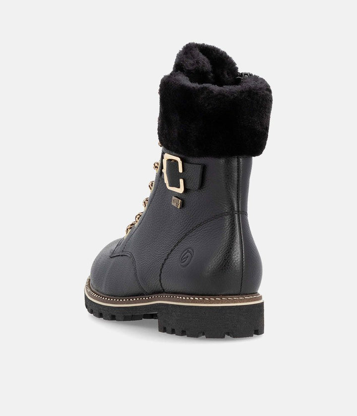 Remonte Fashionable Cozy Black Winter Boots