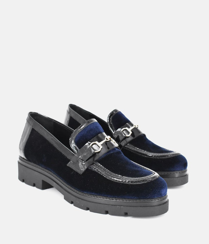 Dansi Luxurious Royal Blue Suede Loafers