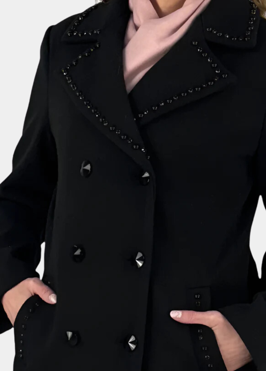 Embellished Tall Peacoat