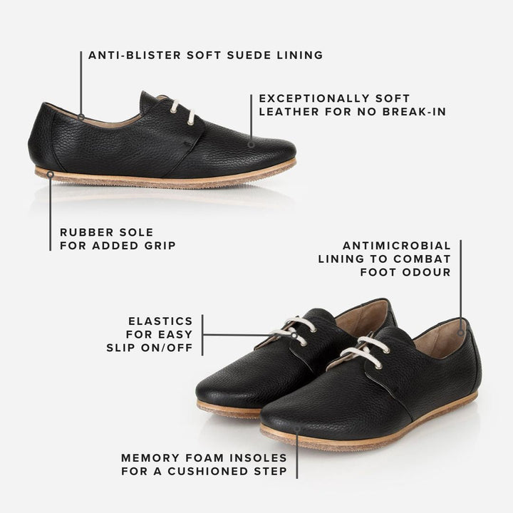 The Eyelet Oxford 2.0 Black Pebble