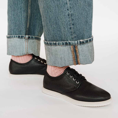 The Eyelet Sneaker Black with Black