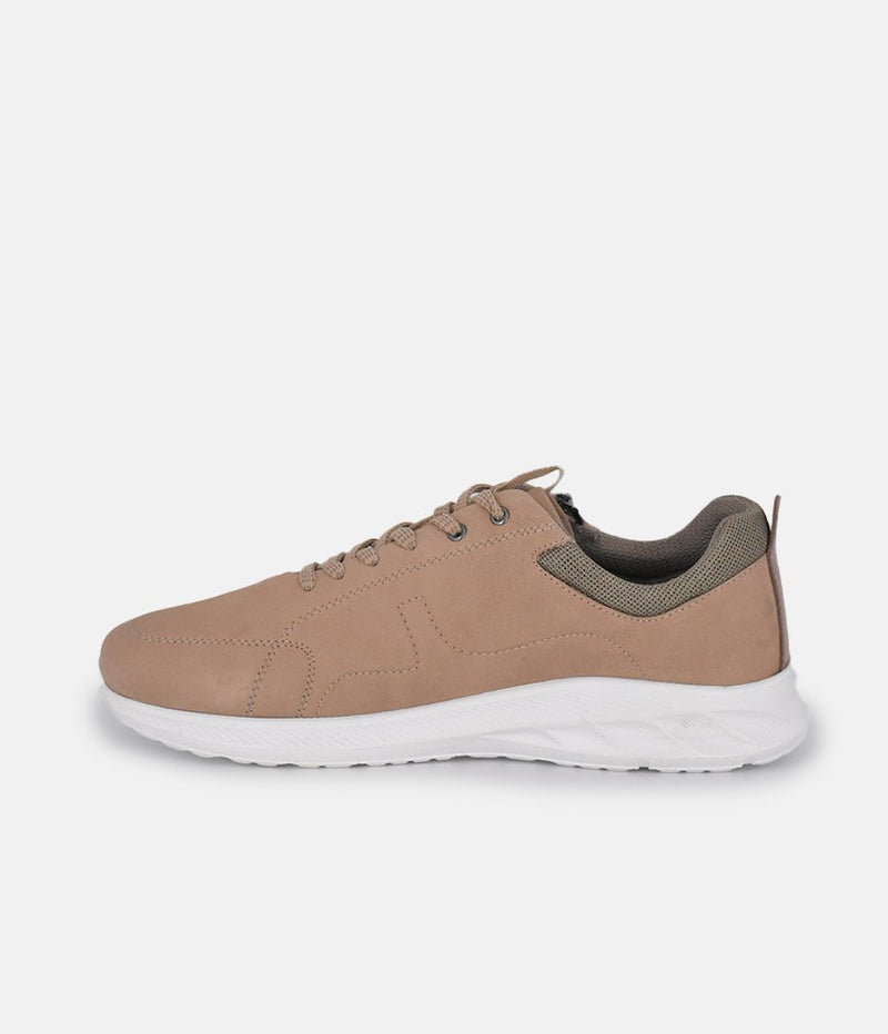 Forelli Beige Nubuck Orthopedic Comfort Sneakers