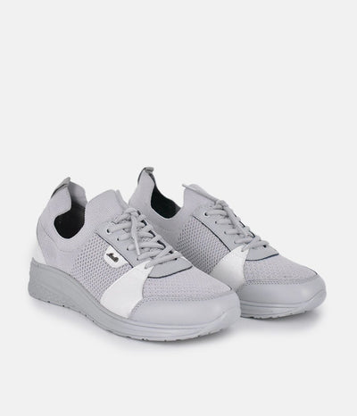 Forelli Ice Grey Nubuck Orthopedic Comfort Sneakers