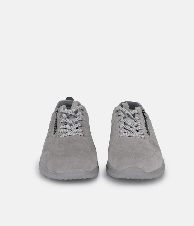 Forelli Grey Nubuck Orthopedic Comfort Sneakers