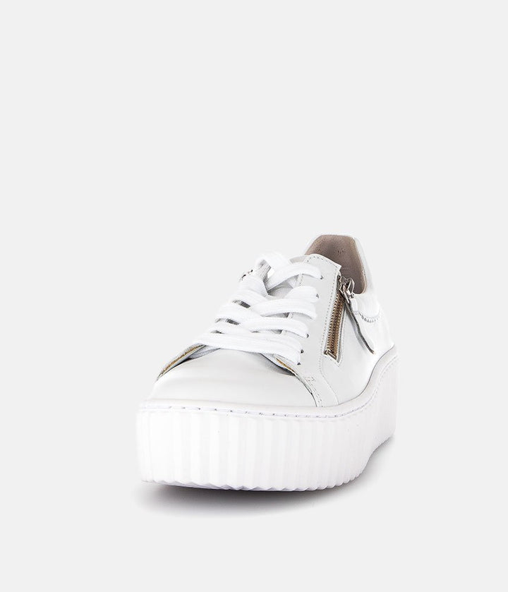 Gabor Chunky White Leather Trainers