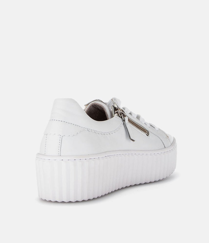 Gabor Chunky White Leather Trainers