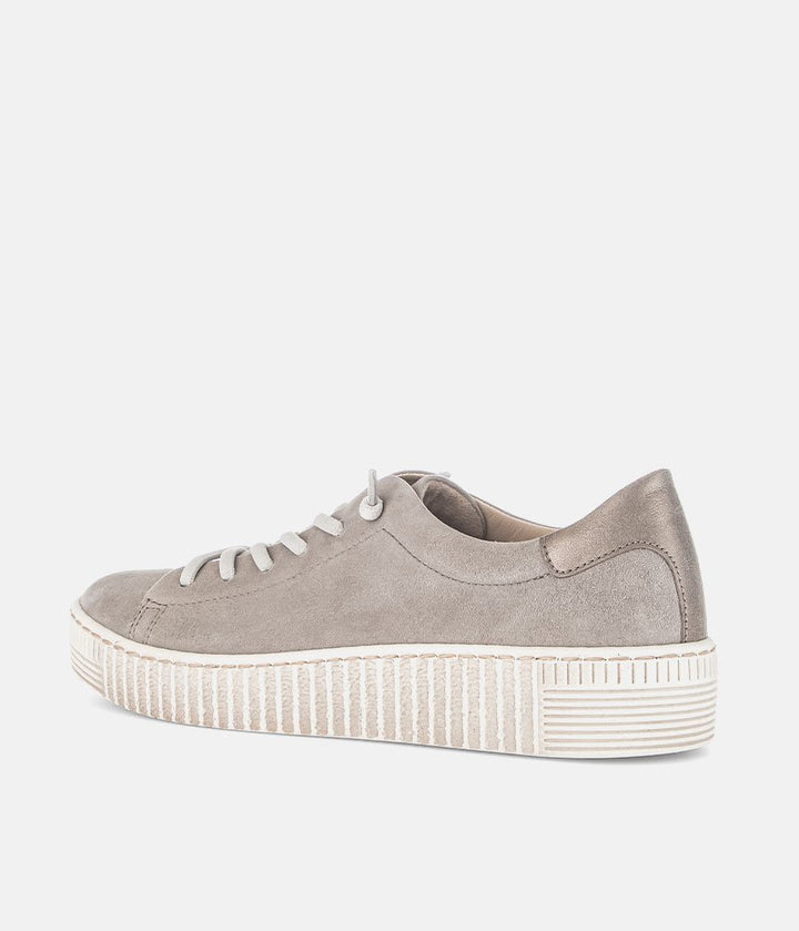 Gabor Casual Beige Suede Slip On Trainers