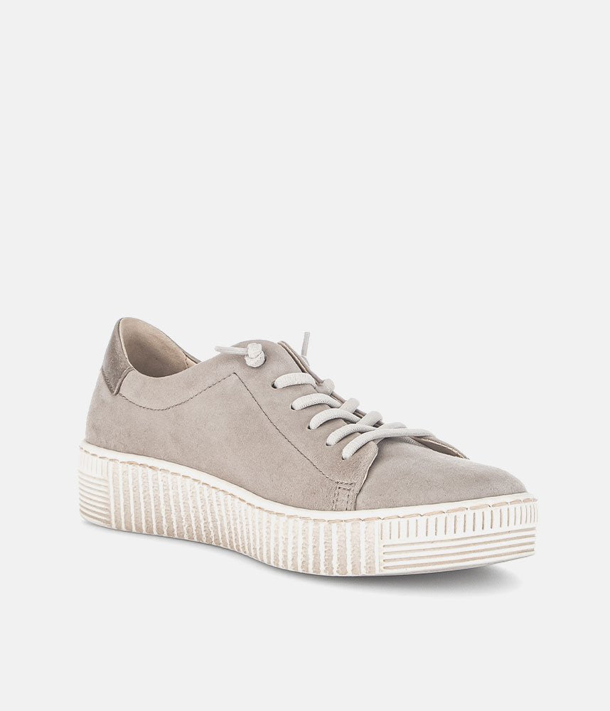 Gabor Casual Beige Suede Slip On Trainers