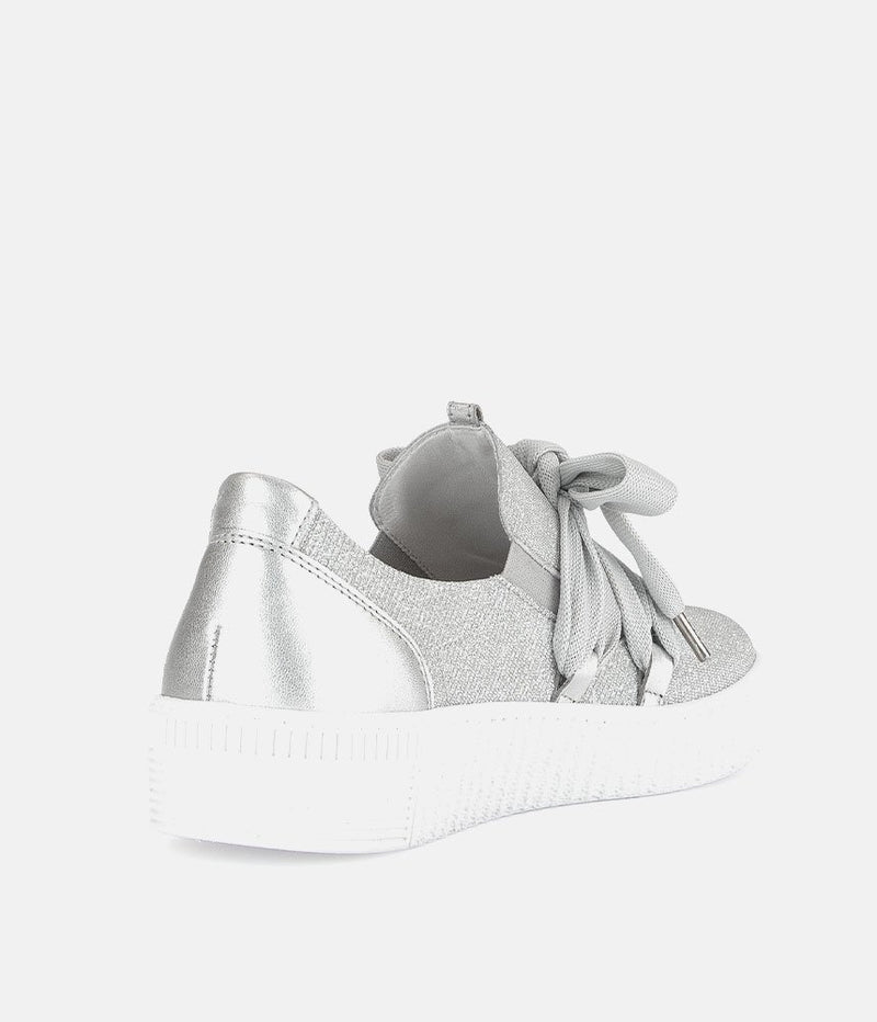 Gabor Glam Silver Slip On Trainers