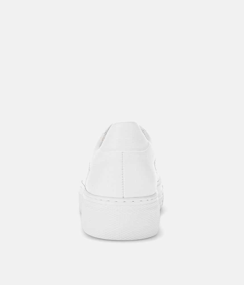 Gabor Trendy White Suede Platform Trainers