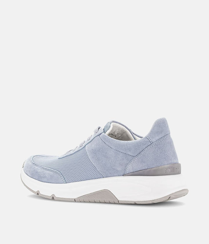 Gabor Fab Light Blue Rolling Soft Trainers