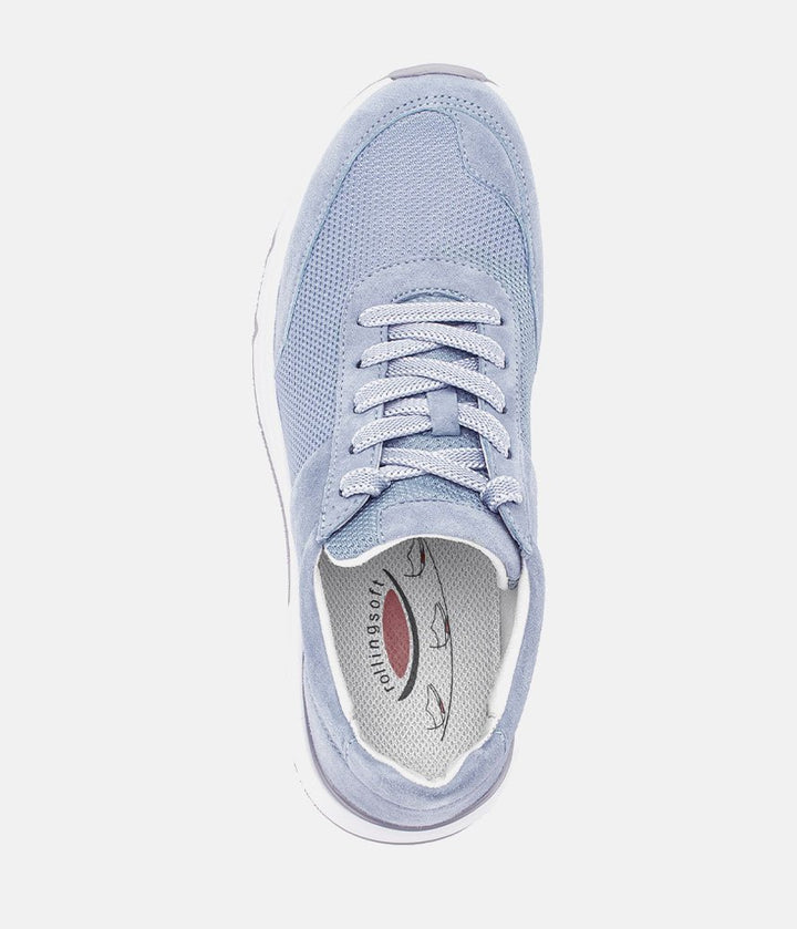 Gabor Fab Light Blue Rolling Soft Trainers