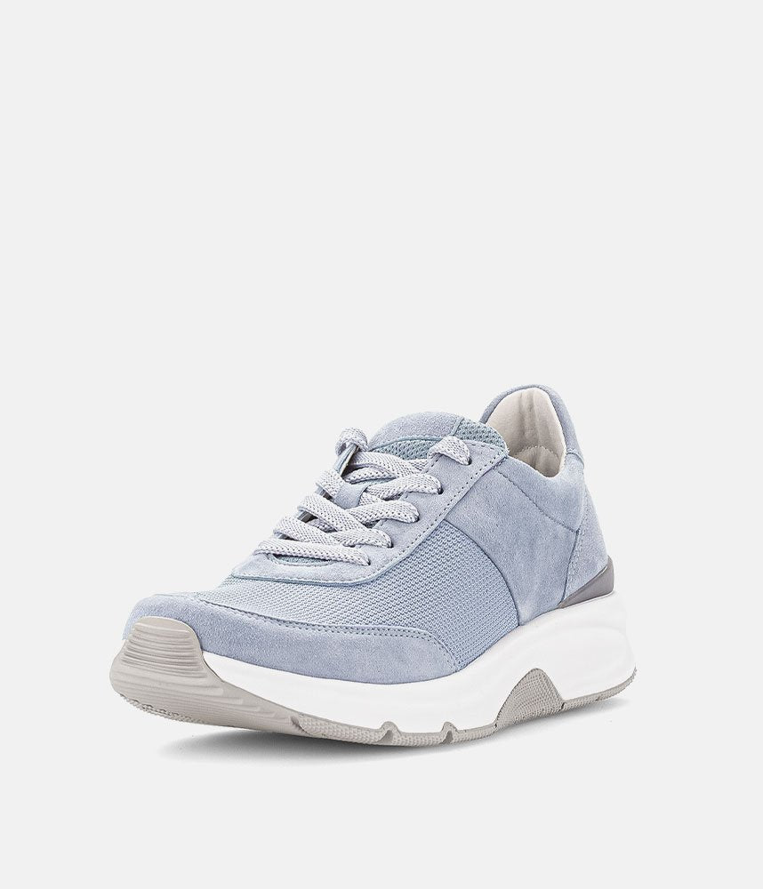 Gabor Fab Light Blue Rolling Soft Trainers