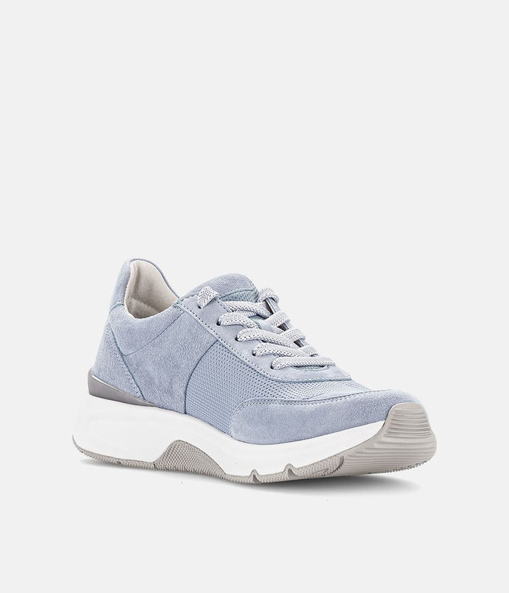 Gabor Fab Light Blue Rolling Soft Trainers