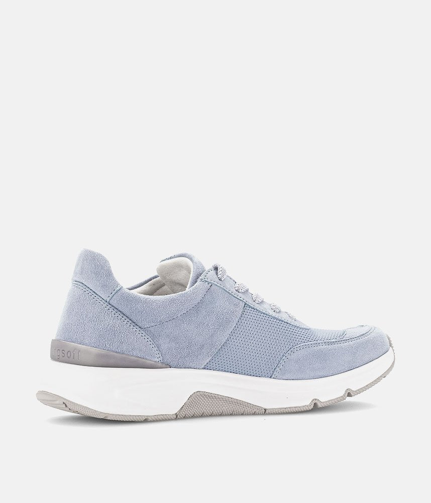 Gabor Fab Light Blue Rolling Soft Trainers