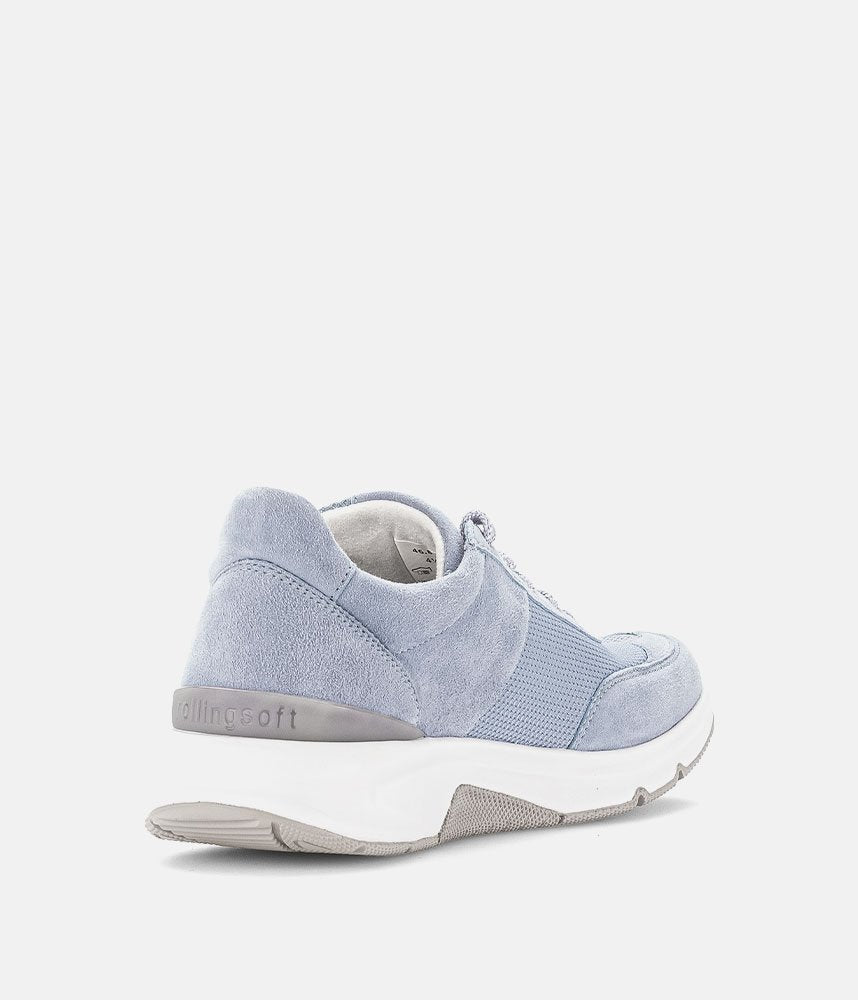 Gabor Fab Light Blue Rolling Soft Trainers