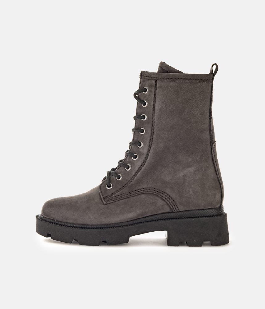 Gabor Premium Grey Nubuck Lace Up Ankle Boots