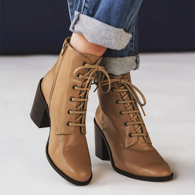 The High Street Lace-Up Boot Dune