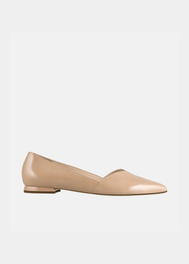 Hogl Beige Patent Leather Flats