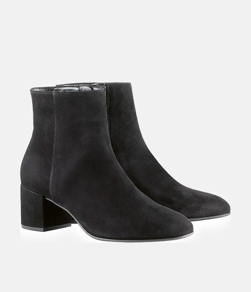 Hogl Premium Black Suede Ankle Boots