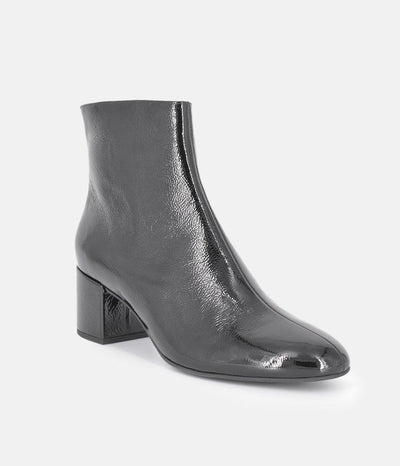 Hogl Premium Black Patent Leather Ankle Boots