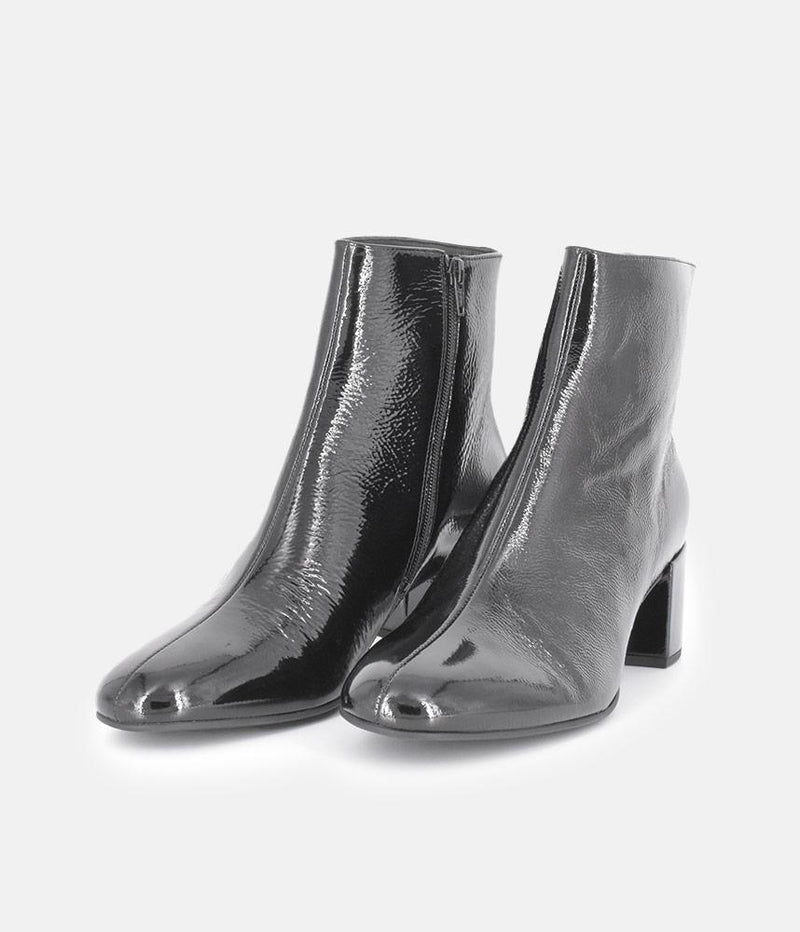 Hogl Premium Black Patent Leather Ankle Boots