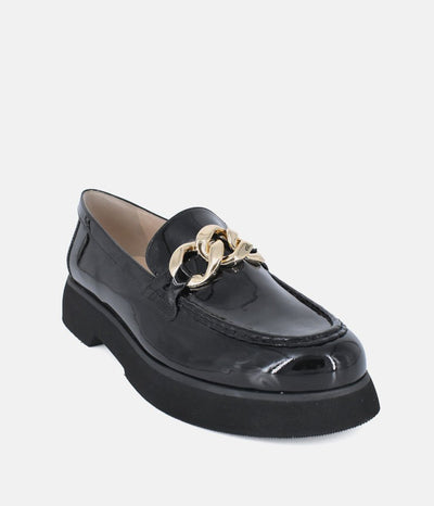 Hogl Premium Patent Black Leather Loafers