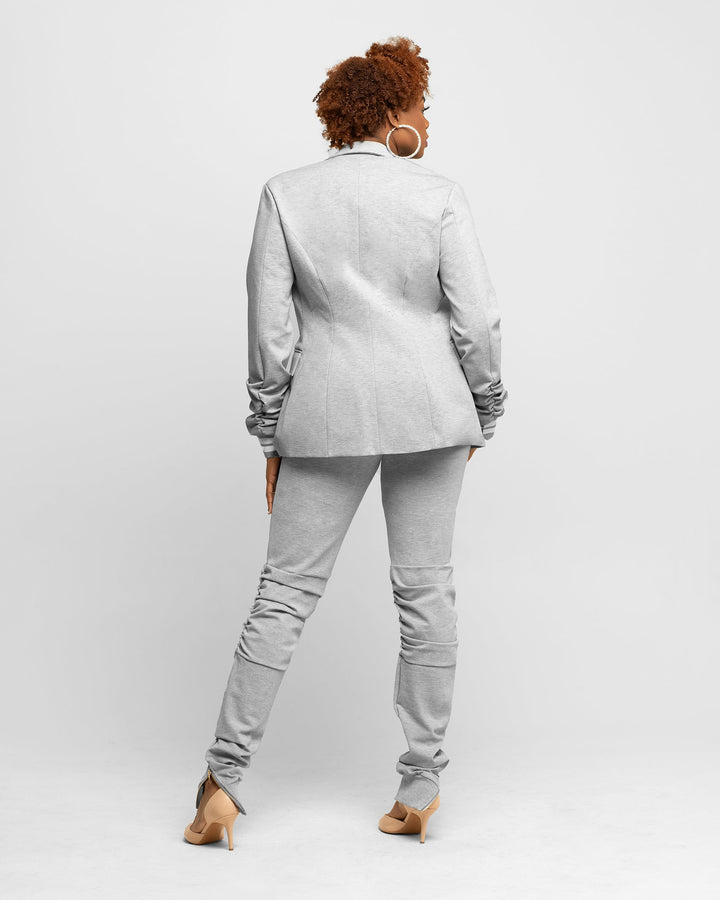 Tall Jogger Suit Jacket - Grey