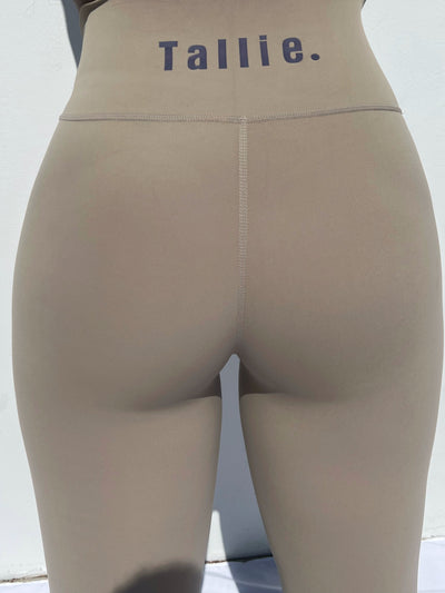 Tan Flare Legging