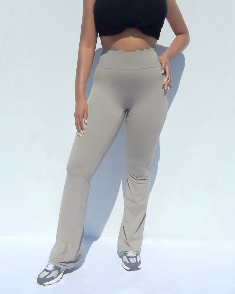 Tan Flare Legging