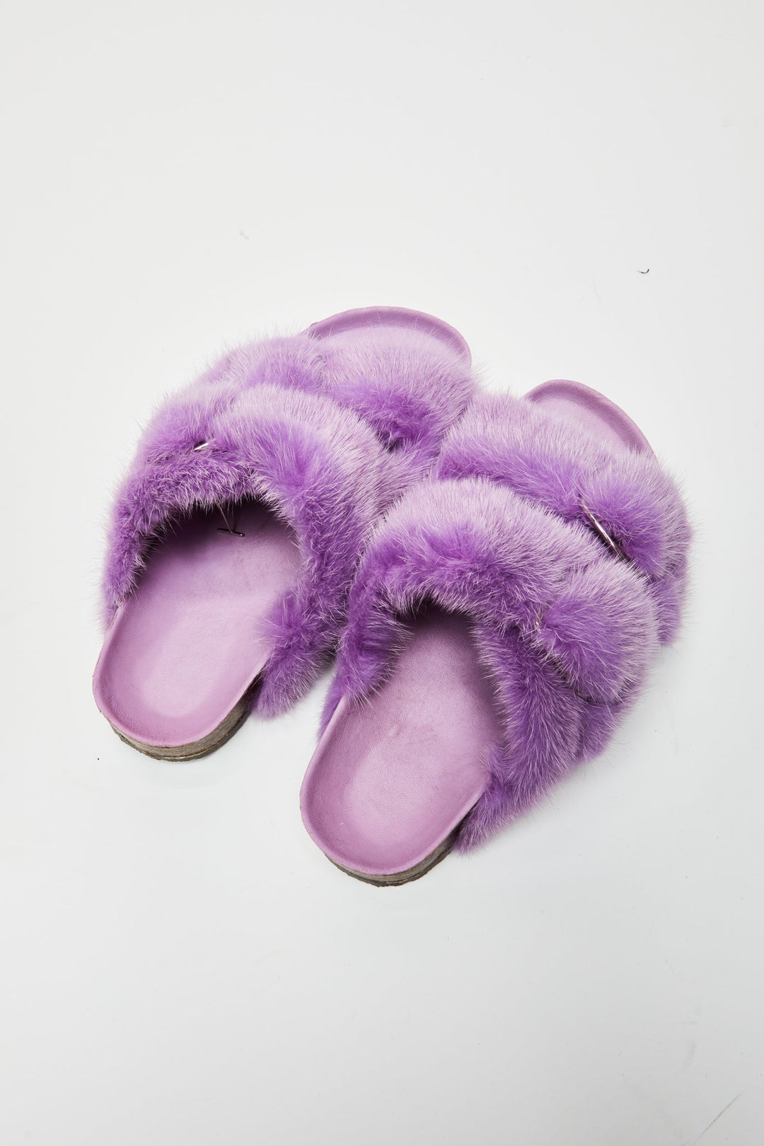 Starstruck Fur Slides in Lilac